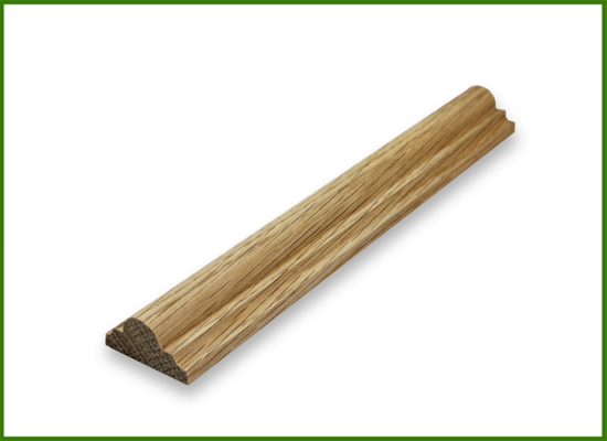 Listwa rzeźbiona / opaska dąb- 2,6 x 1,3